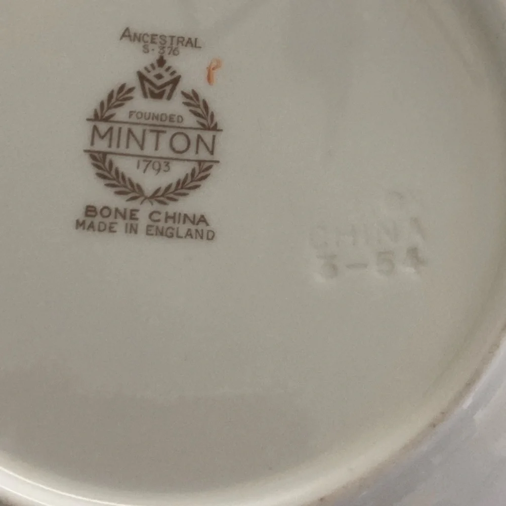 Minton 6 Piece Place Setting- Ancestral S-376 - Picture 12 of 14
